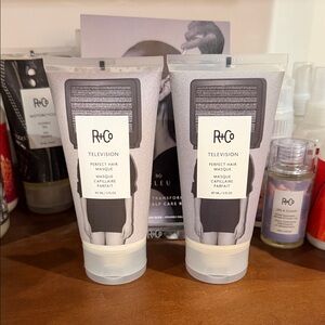 R+Co Television Perfect Hair Masque in White and Gray